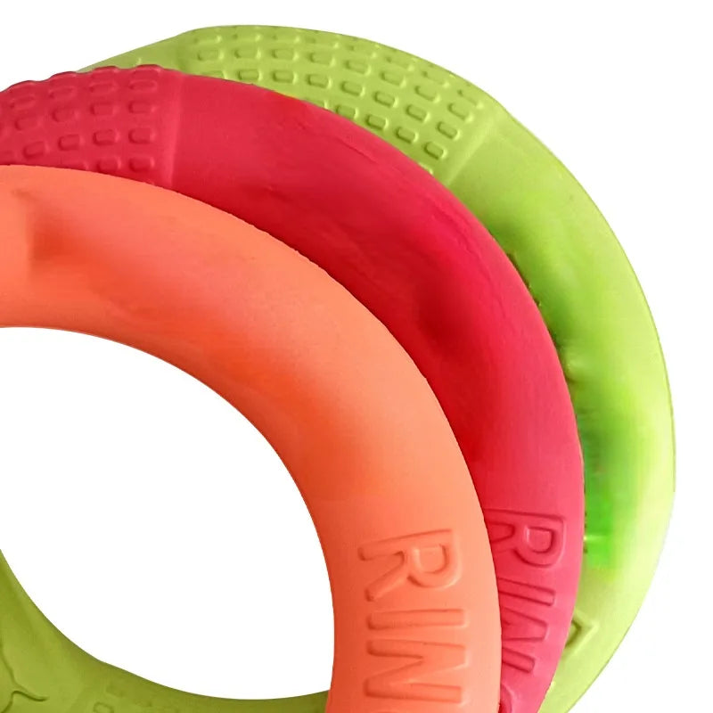 Dog Toys Pet Flying Discs EVA Dog Training Ring Puller Resistant Toys For Dogs Floating Puppy Bite Ring Toy Interactive