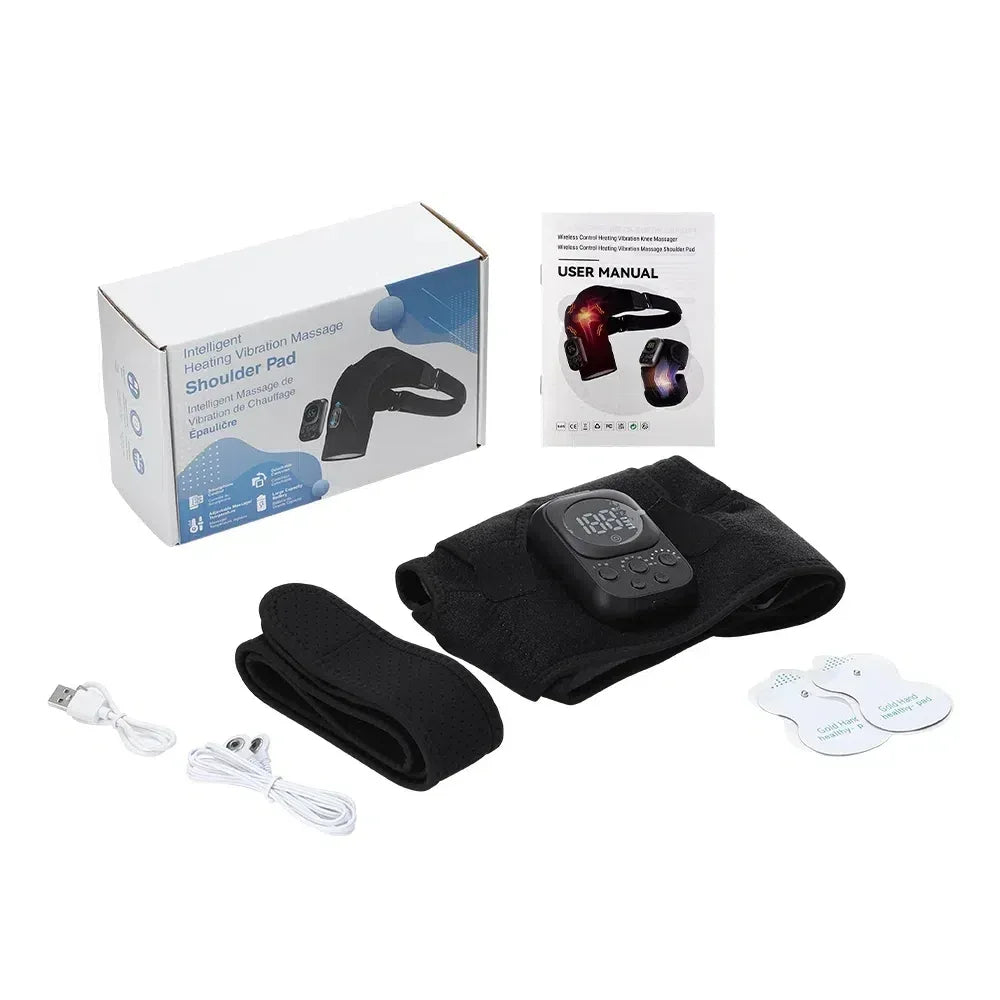 Vibration Shoulder Steamer Belt Heated Shoulder Warmer Massager Electric Smart Massage Machine Temperature Adjust