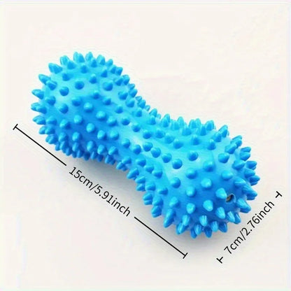 Peanut-shaped yoga massage ball for deep tissue massage. It relaxes muscles in the shoulders, neck and back and relieves neck tension. It is an essential fitness accessory for yoga.