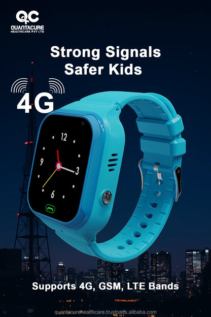2025 QC K15 LT36 Kids Smartwatch 4G SOS Call Video Chat IP67 Waterproof LBS WiFi Tracker Remote Monitor RTOS 400mAh Square TFT