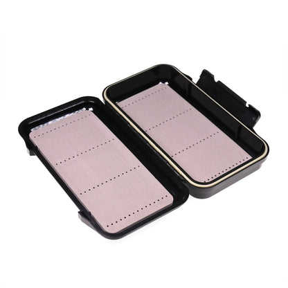 Wifreo 1PC Waterproof Stream Flies Combo Set Box Trout Fishing Fly Cases with Silicone Linear Dry WetNymph Storage Portable Case