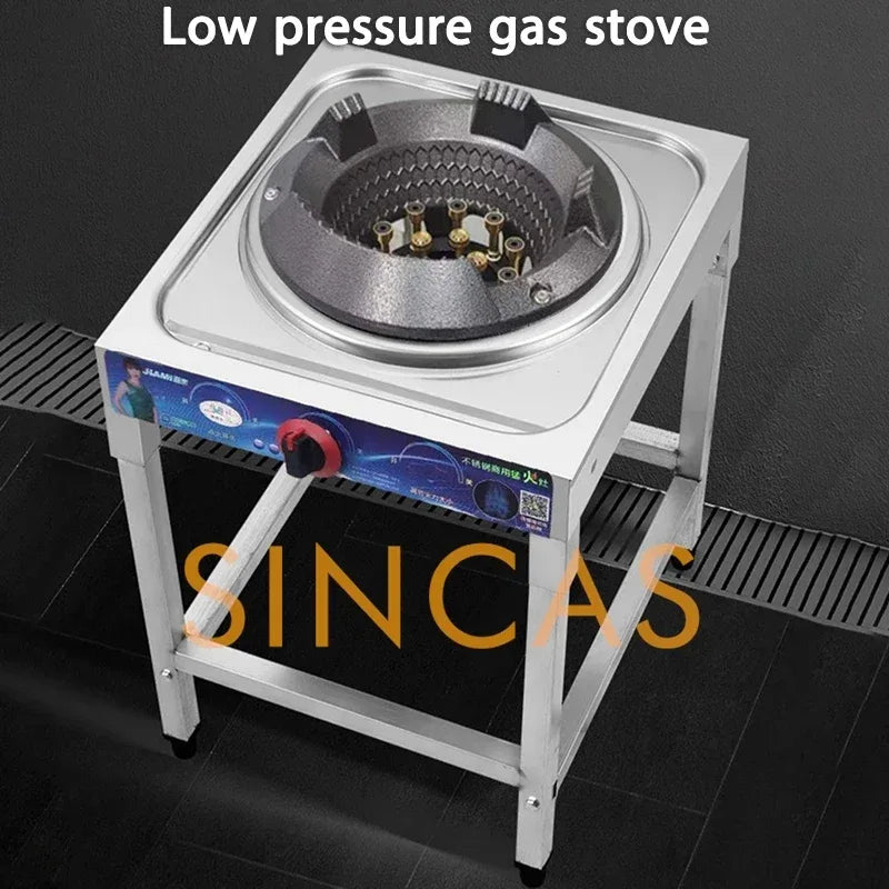 Fierce Fire Stove Commercial Low Pressure Gas Stove Restaurant Liquefied Gas Stove Stir Fry Stove with Flameout Protection