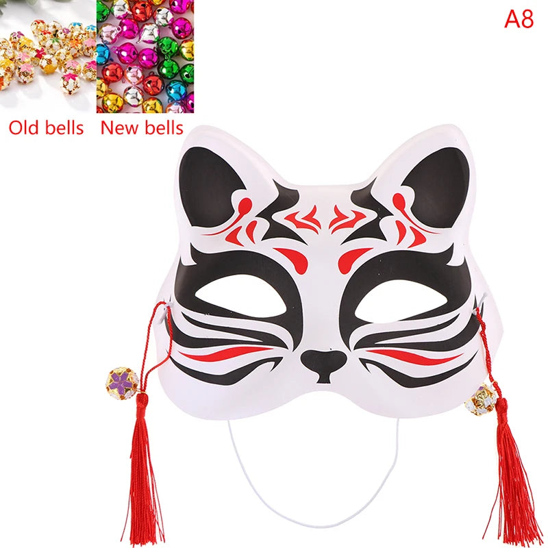 1Pc Anime Fox Masks PVC Half Face Cat Mask Masquerade Festival Party Cosplay Props