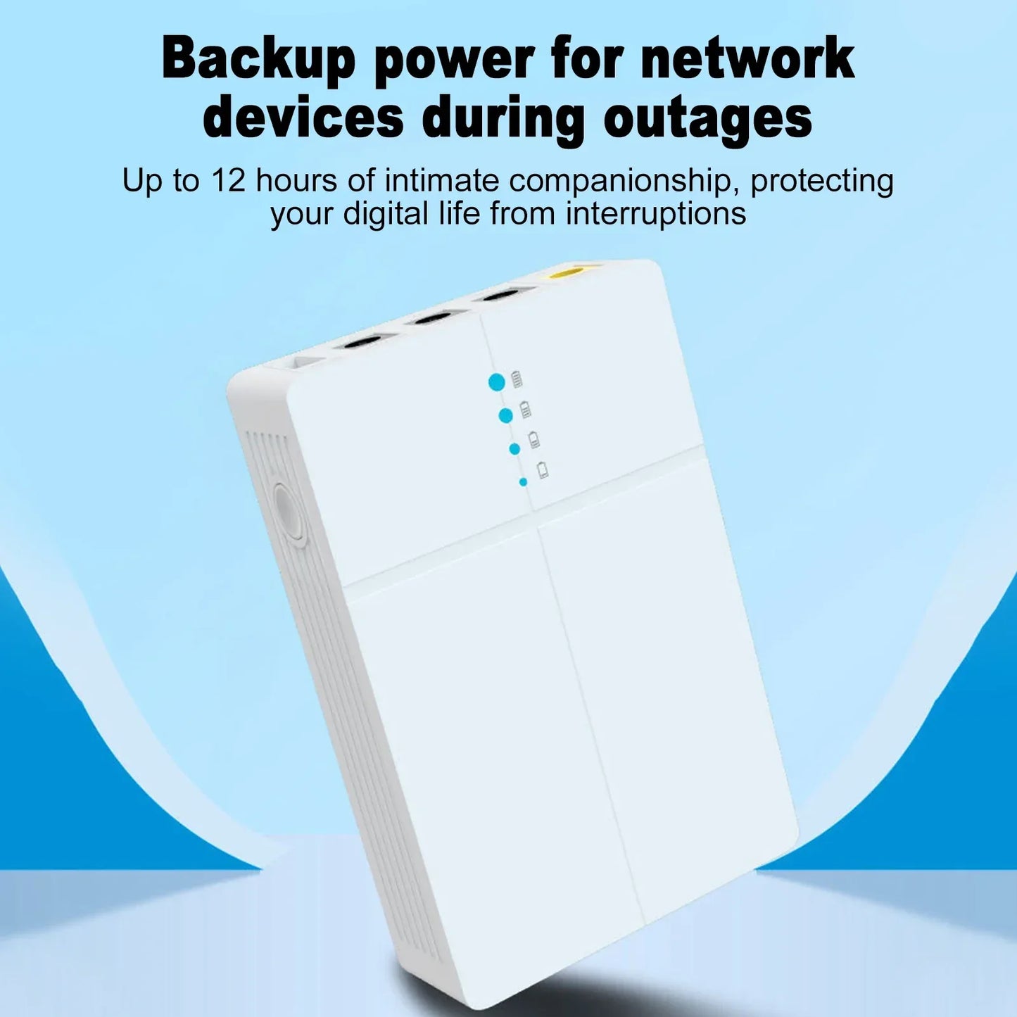 Mini UPS Battery Backup 13500mAh Portable Rechargeable USB DC Backup Power 5V/9V/12V Uninterrupted Power Supply Emergency Power