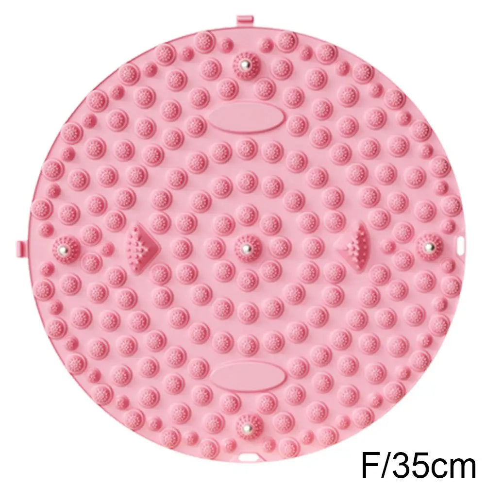 Foot Yoga Massage Acupressure Board Mat Muscle Relaxation Round Exercise Mat Fitness Foot Training Massage Acupressure Mat