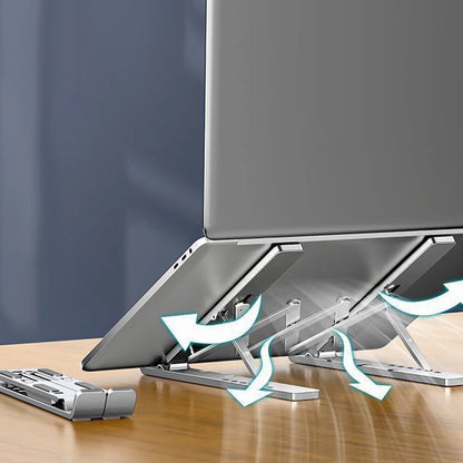 Aluminum Alloy Laptop Stand Heat Dissipation Adjustable Multifunctional Notebook Holder for Office and Gaming