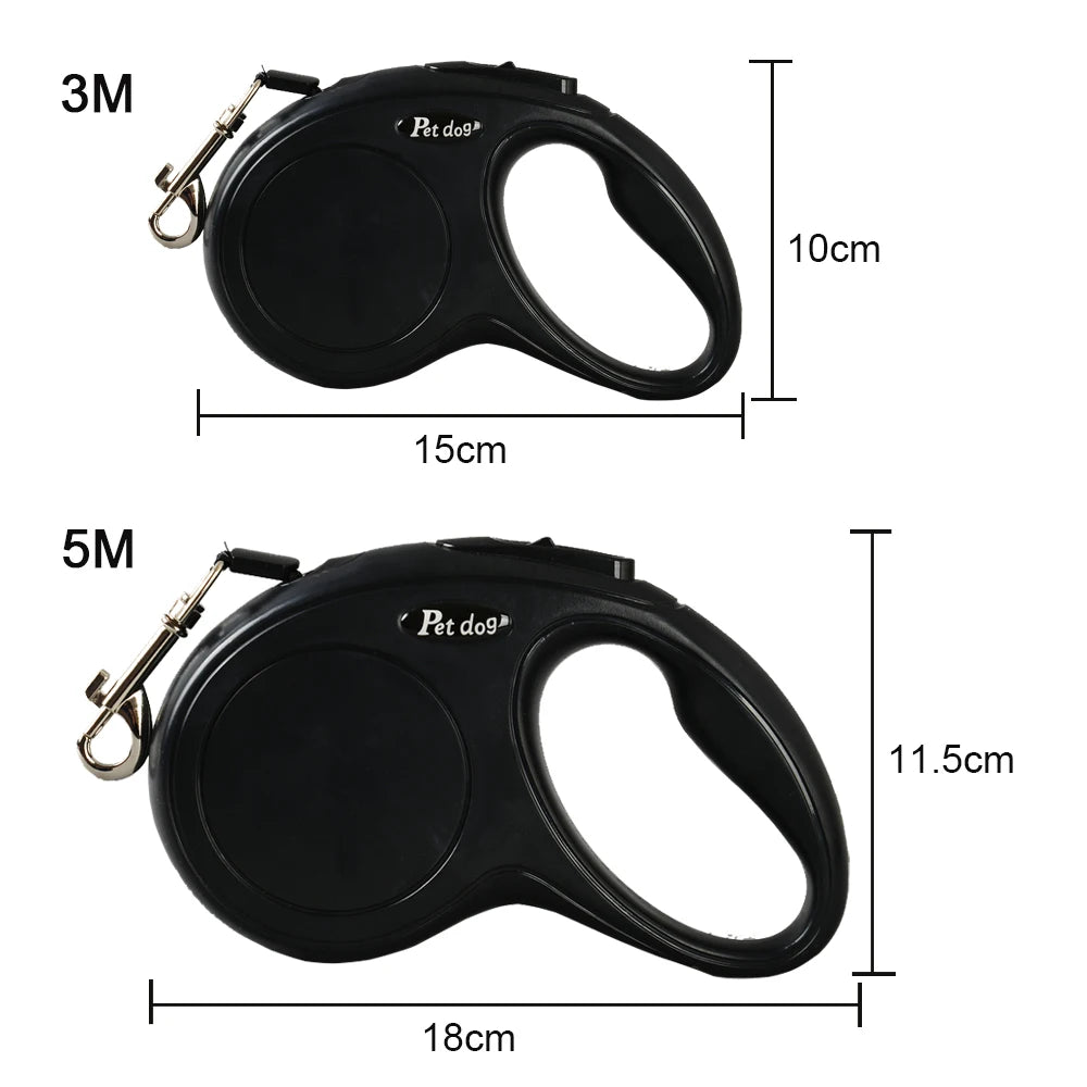 3m 5m Pet Dog Leash For Small Medium Dogs Cats Hiking Strong Nylon Puppy Retractable Rope Chihuahua Belt French Bulldog Supplies