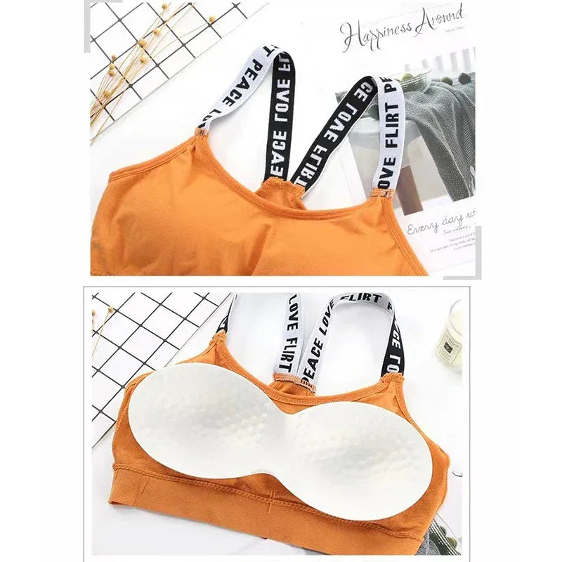 Women Sexy Sports Bra Tops For Gym Top Fitness Yoga Female Pad Sportswear Vest Tank Tops Sport Push Up Sports Bras Underwear