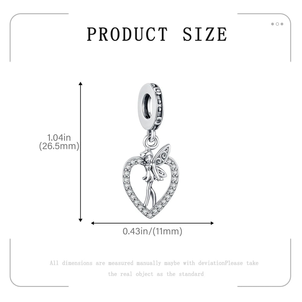 Elegant Mother's Day gifts For mom Ballet Pendant Fit Original Bracelet Diy Jewelry Fine Perfect Heart Rainbow Charm Daily Wear