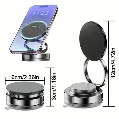 Magnetic Car Phone Holder 360° Rotatable Strong Magnet Stand Portable Mount Universal Suction Cup Phone Mount for MagSafe