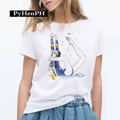 Gymnast Dancer T Shirt  Fashion Gymnast Artistic Gymnastics Printed T-shirt for Women Parent-child Clothing Oversized T Shirt
