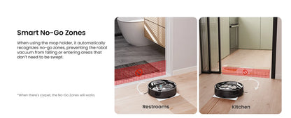 Lefant M320 cordless Robot Vacuum Cleaner and mop, 6000Pa ,210 Mins Runtime,Self-Charging,Ideal for Hard Floor, Pet Hair,Carpet