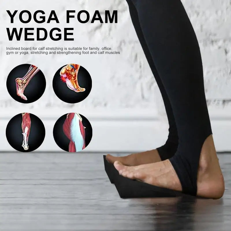 Yoga Wedge Blocks Lightweight Yoga Wedge Stretch Non-slip Slant Board Lower Back Support for Exercise Gym Fitness Improve Leg