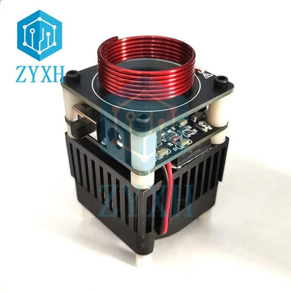 HFSSTC Palm Tesla Coil High Frequency High Voltage Pulse 48V 2A 10 minutes Arc Generator Electric Ignition Tesla Coils