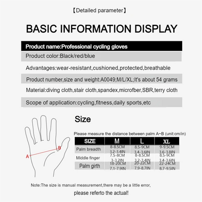 Vilico Outdoor Mountaineering Hiking and Cycling Gloves for Men and Women With Thickened Shock Absorbers Breathable and Non Slip