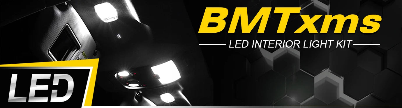 BMTxms 8Pcs LED Interior Dome Reading Light License Plate Bulb Kit For Hyundai Porter 2 2010-2018 2019 2020 2021 2022 2023 2024
