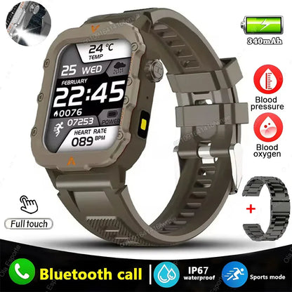 2025 Smartwatch New GPS Smart Watch Men 1.71 Inch HD Display Screen GPS & Make/Receive Phone Calls 340mAh Battery Smart Bracelet