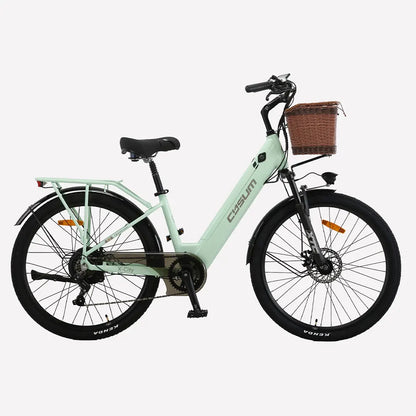 Cysum X-City Adult E-Bike 250W E-Bike for Men 48V 10.4ah Battery 26-Inch Tyre City E-Bike