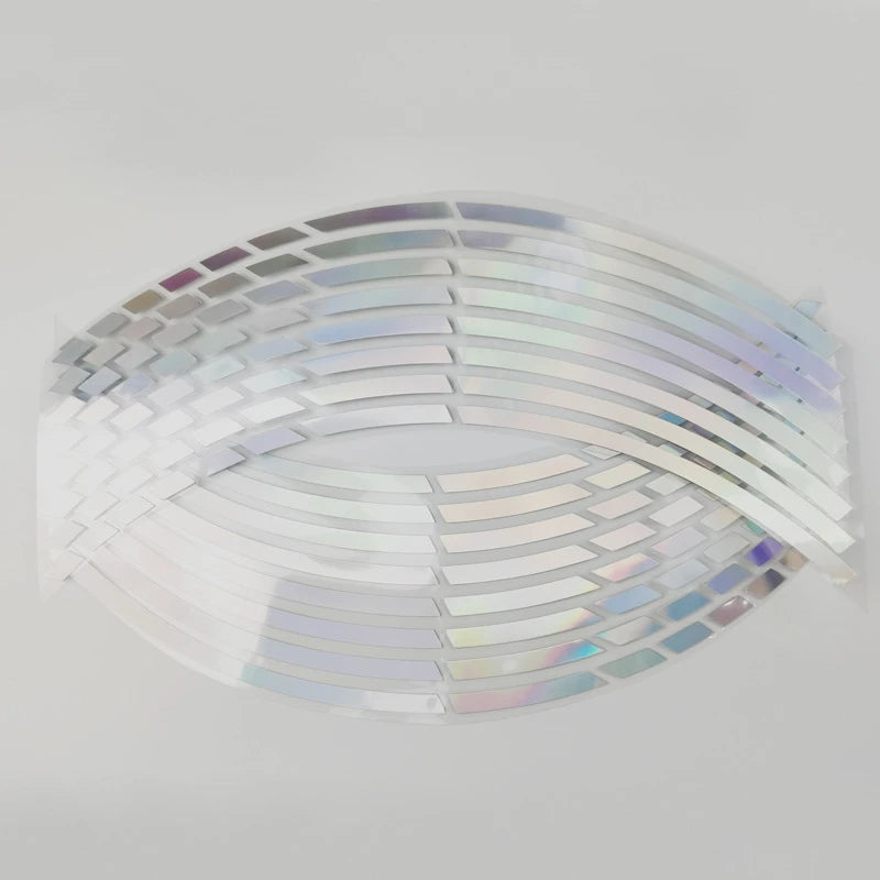 Car Styling Strips Reflective Motocross Bike Motorcycle Wheel Stickers and Decals 17/18 Inch Reflective Rim Tape 1 Set 7 Colors
