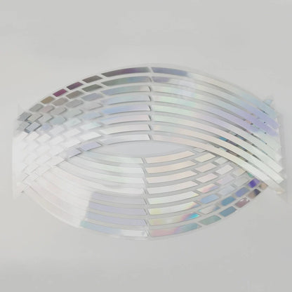 Car Styling Strips Reflective Motocross Bike Motorcycle Wheel Stickers and Decals 17/18 Inch Reflective Rim Tape 1 Set 7 Colors