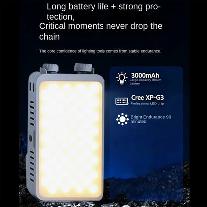 40W Handheld Fill Light Portable Pocket Selfie Light Outdoor Photography LED Soft Light Beauty Light with Fan Camera Top Light