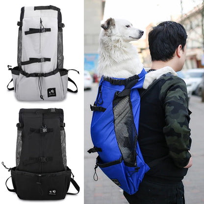 Travel Riding Driving Pet Carrier Backpack Carring Supplies for Medium Large Dogs Camouflage Big Dog Bags Samoyed Labrador Corgi