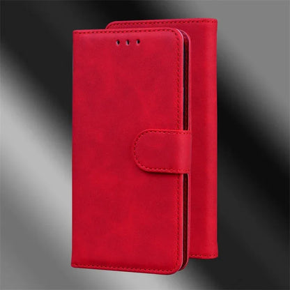 For Xiaomi Redmi 13 Case Solid Color Leather Flip Phone Case for Xaomi Redmi 13 Cover Redmi13 13C 5G Wallet Card Slots Etui