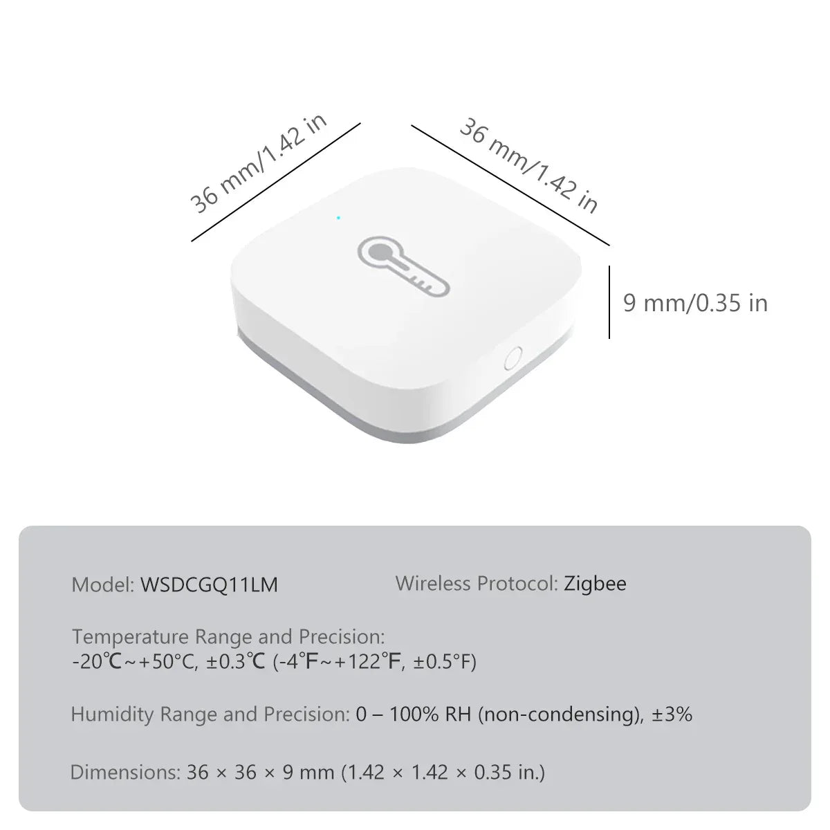 Aqara Temperature Sensor Zigbee Smart Air Quality Pressure Temperature Humidity Sensor Matter Smart Home for Apple Homekit APP