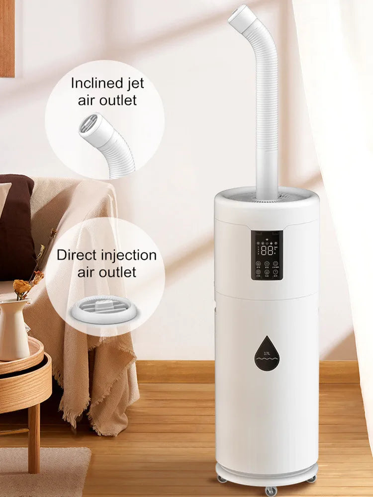 100-240V Humidifiers for Large Room Wholehouse Humidifier 2000 sq.ft.Honovos 17L/4.5Gal Ultrasonic Cool Mist Large Humidifier