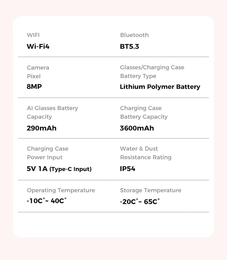 2026 New 8MP Camera Smart AI Glasses 3600mAh Charging Case Power Bank 1080P HD Camera ChatGPT 32GB Translation Video Sunglasses