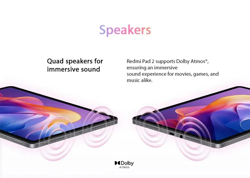 Xiaomi Redmi Pad 2 4GB/128GB 6GB/128GB 8GB/256GB EU 9000mAh Battery 11" 2.5K WiFi Global Version Tablet PC