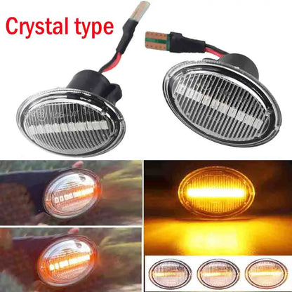 BINGWFPT For Abarth 500 595 695 For FIAT 500 500C 500L Flashing LED Dynamic Turn Signal Side Marker Light