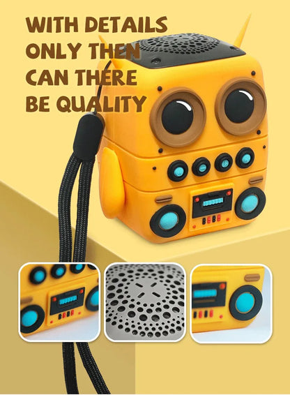 Compact Cute Mini Bluetooth Speaker Support TF Card Desktop Decoration Portable Outdoor Smart Music Player IP65 Waterproof