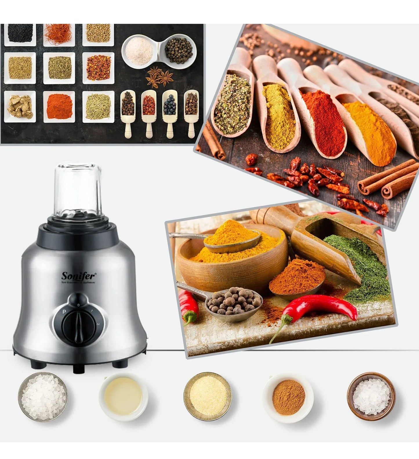 2 in 1 Stand Blender&Meat Grinder&Juicer&Grinding 400W Stainless Steel Kitchen Mixer Fruit Food Processor Ice Smoothies Sonifer