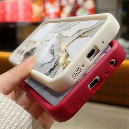 Marble Pattern Case For Samsung Galaxy S25 S24 S23 S22 Ultra Plus S21 S23 S20 FE A56 A55 A54 A53 A52 A34 A14 5G Silicone Cover