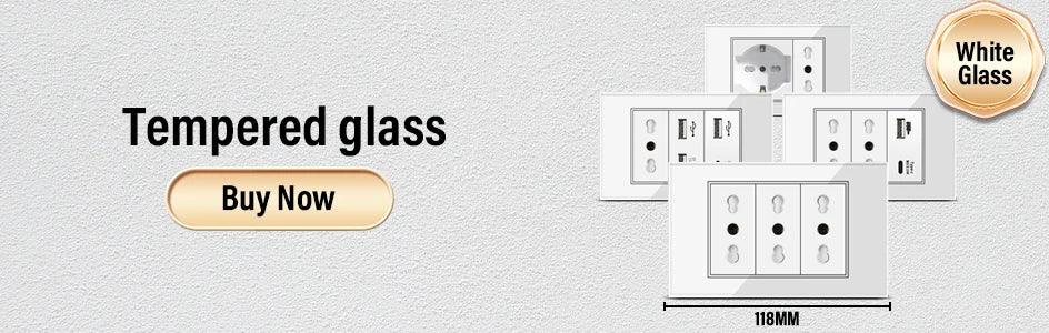 DELEFU86 PC White Flame Retardant Panel Italy Standard Wall Socket USB Type C Socket German Italian Socke EU Socket