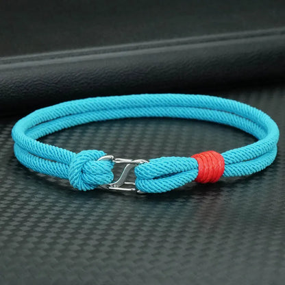 Simple Mens Bracelets Hand-Woven Detachable 7 Colors Rope Braclets Double Survival Braslet Pulseras Para Hombre Gift for Him