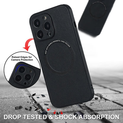 Luxury For Magsafe Wireless Charging Leather Case for iPhone 13 14 12 Mini 11 Pro Max X S XR 7 8 Plus Soft Square Magnetic Cover