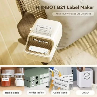 Niimbot B21 B1 Mini Portable Thermal Label Printer Office Supplies Adhesive Sticker Printers Maker Without Ink For Phone