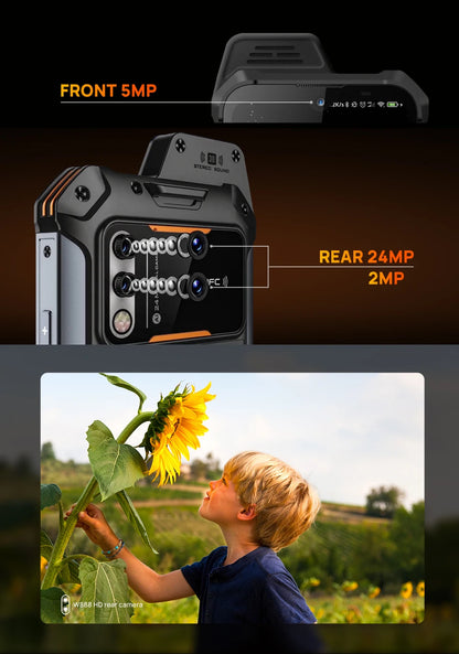 UNIWA W888 ATEX Explosion Indestructible Water Proof Mobile Phone 4GB+64GB 5000mAh Walkie Talkie PTT Smartphone Andriod 11 NFC