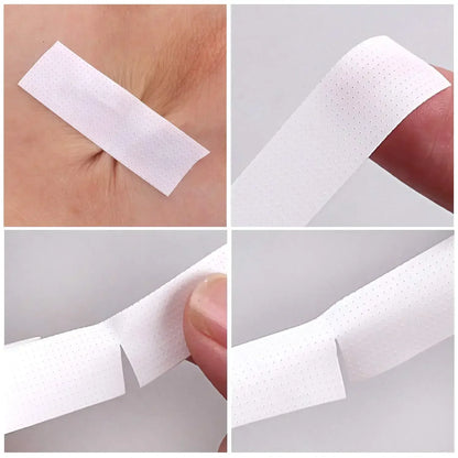 6 Rolls Japanese Insulating Tape for Eyelash Extension Lint Free Under Eye Pads Breathable Non-woven Tape Paper Eyelash Patch