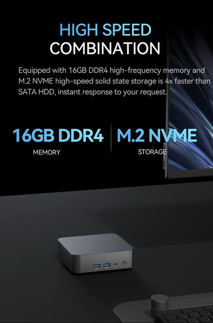 2026 NEW Intel I9-10980HK/N150 Portable Mini PC Computer Windows 11 32GB DDR4 1/2TB SSD Gaming Computer WiFi 6 Office Desktop