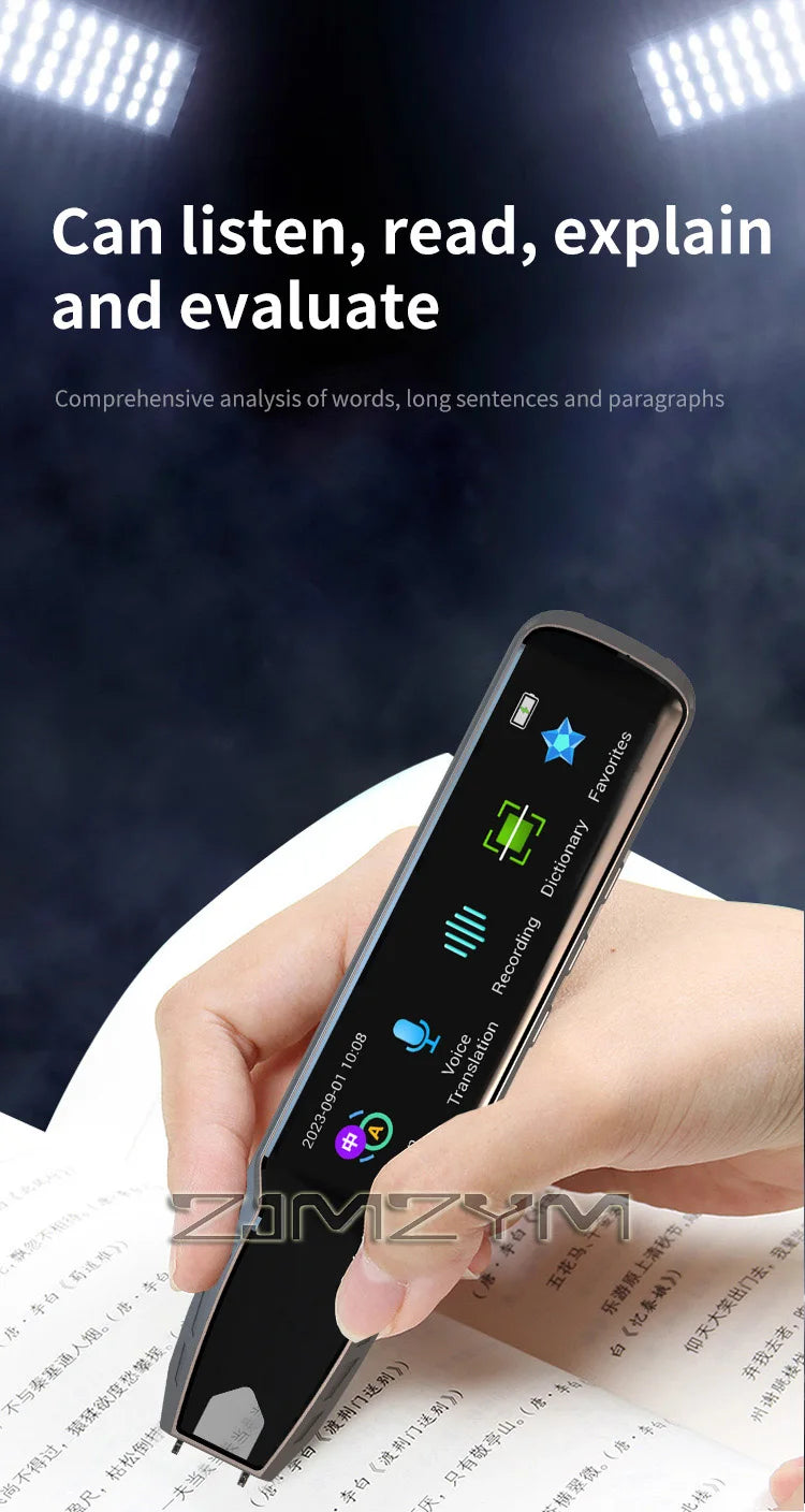 Handheld Multilingual Translation Pen With Touchscreen Offline Scan For Translation Pen Multi-language / ScanningDictionary Pen