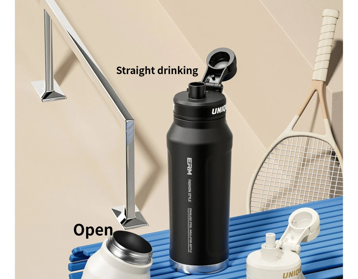Large Capacity Waterbottle  Insulated Flasks Stainless Steel Tumble Cycling Sports Portable Water Bottle for Men