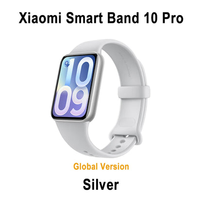 Global Version Xiaomi Smart Band 10 Pro 1.74'' AMOLED Bluetooth Smartwatch GPS Health Monitoring Fitness Tracker Miband Bracelet