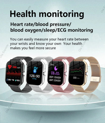 2026 New Smart Watch For Android IOS 1.83Inch Color Screen Bluetooth Call Blood Oxygen/Pressure Monitoring Smart Watch Women Men