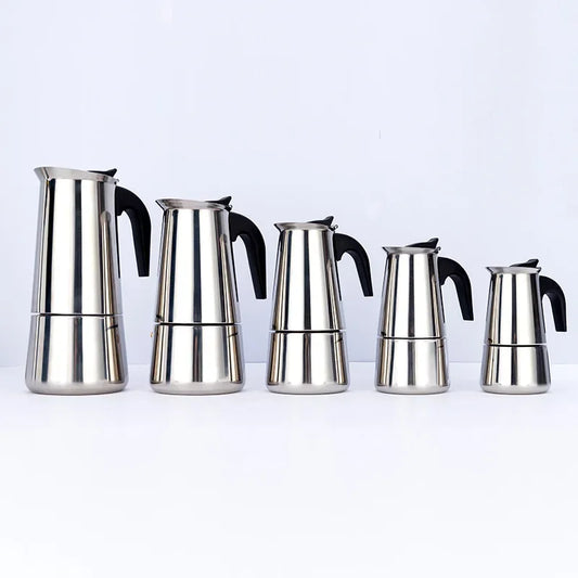 Explosions Stainless Steel Mocha Pot European Coffee Cup Portable Electric Coffee Pot Spot Wholesale