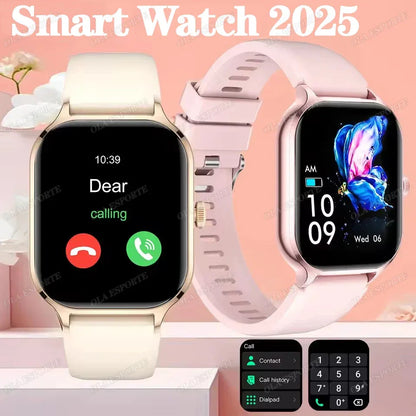 2.01'' Sports SmartWatch Fitness Clock Health Monitor Waterproof Smartwatch Wireless Call Watches For Men Women IOS Andriod 2025