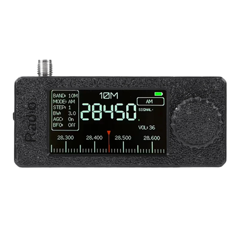 1.9inch IPS Screen LSB USB AM FM FM/AM Radio  0.5-108mhz SI4732 Mini Pocket Radio  HF SW MW VHF Radio with Donut  Antenna