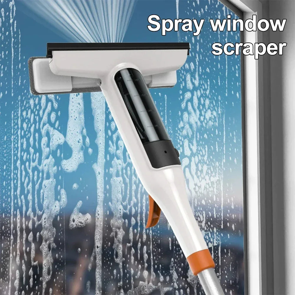 3-in-1 Windows Glass Cleaning Kit Adjustable Height Cleaner Mop Household for Car Windshields With Scraper Glass Spray Washer